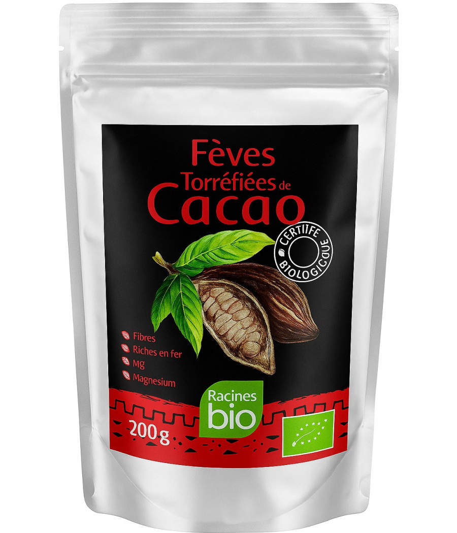FEVES TORREFIEES DE CACAO BIO 200G