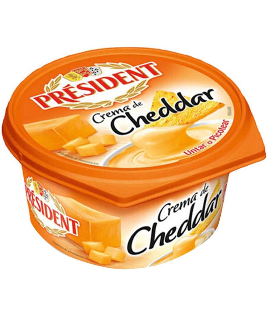 CREME DE CHEDDAR POT  PRESIDENT 125G