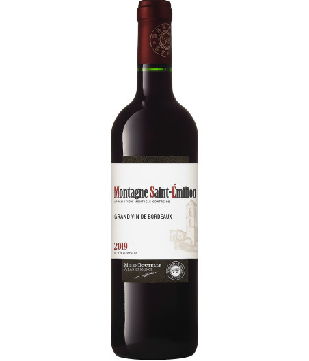 BOUTEILLE DE VIN MONTAGNE SAINT EMILION GRAND VIN BORDEAUX 75CL