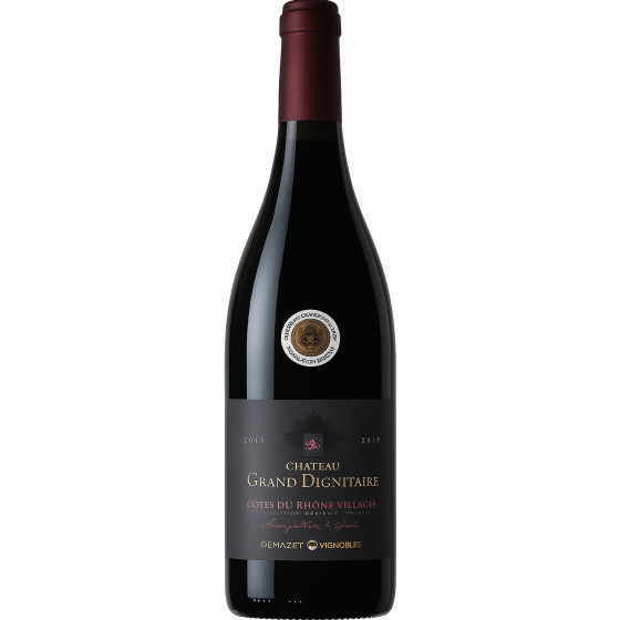 BOUTEILLE DE VIN CHATEAU GRAND DIGNITAIRE CÔTES DU RHÔNE VILLAGES 75CL