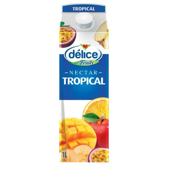 JUS NECTAR TROPICAL DELICE DE FRUITS 1L