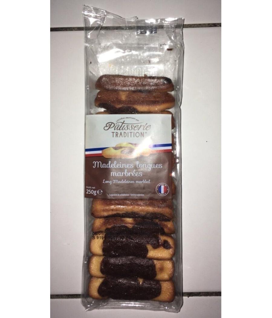 MADELEINES LONGUES MARBRE 250G