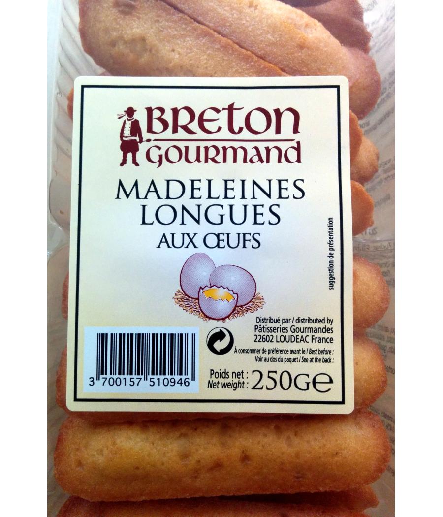MADELEINES LONGUES AUX OEUFS BRETON GOURMAND 250G