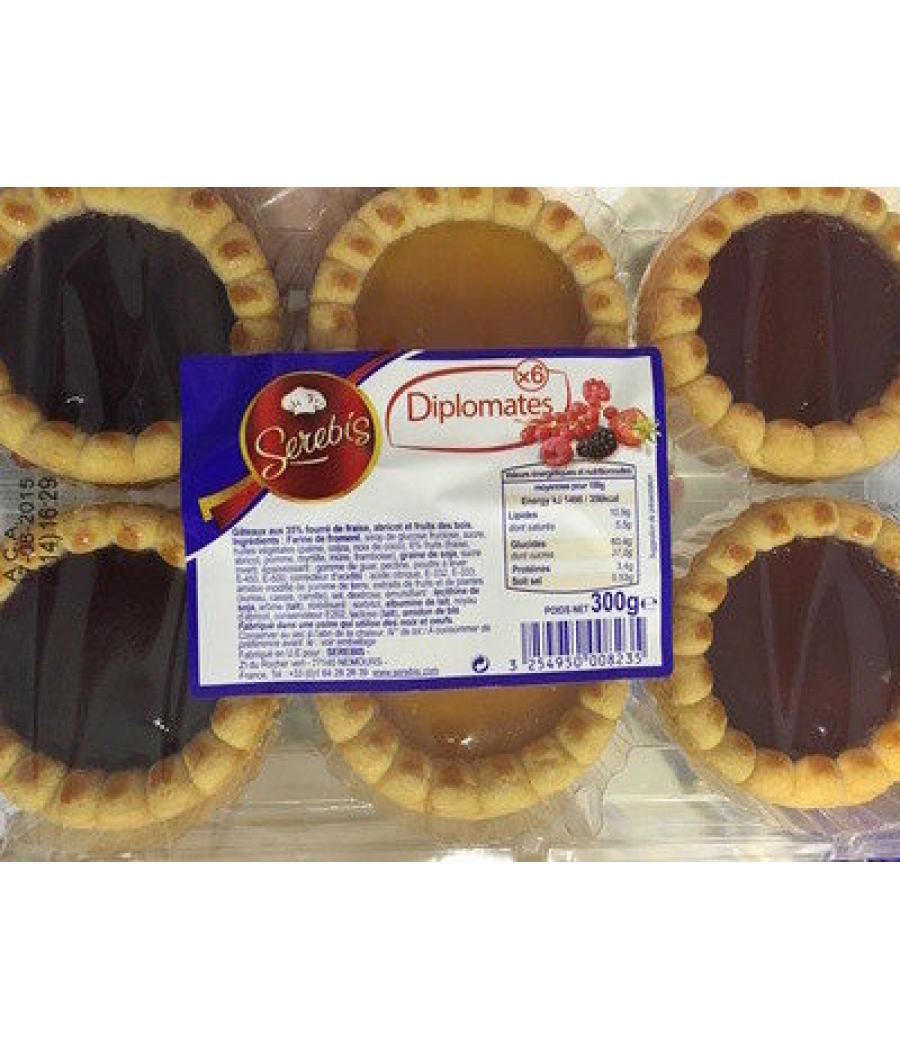 ASSORTISSEMENTS TARTELETTES CARAMEL ET CHOCOLAT DIPLOMATES SERETIS 300G