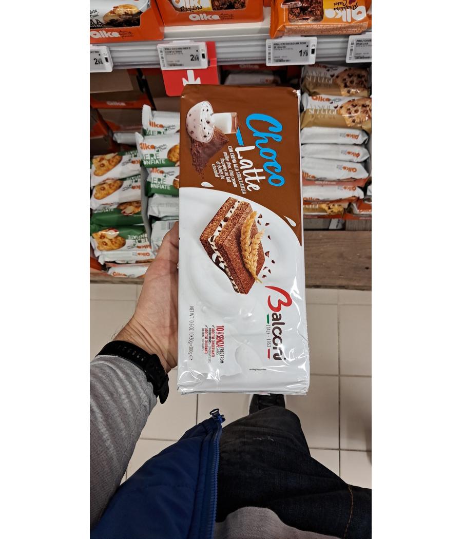 GATEAUX MINI GENOISE CHOCO & LATTE BALCONI 300G