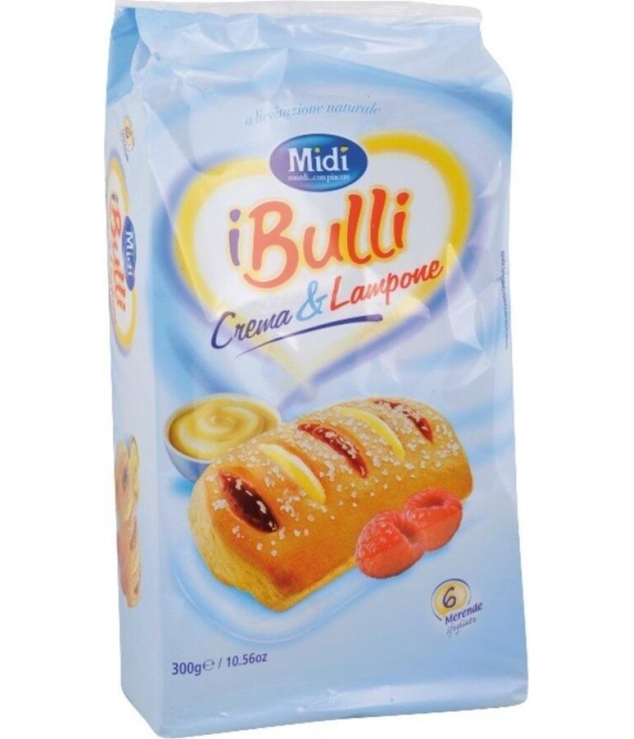 BRIOCHE FOURES A LA CREME ET FRAMBOISE BULLI 300G