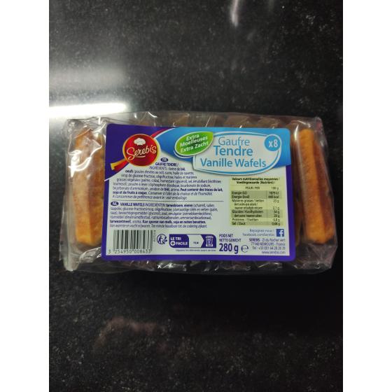 GAUFRE TENDRE VANILLE WAFELS 280 G