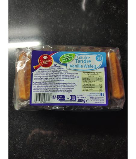 GAUFRE TENDRE VANILLE WAFELS 280 G