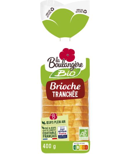 BRIOCHE TRANCHEE BIO 400G