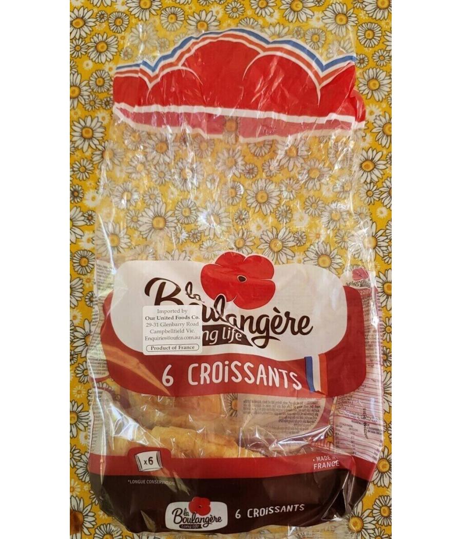 6 CROISSANTS EMBALLAGE INDIVIDUEL LA BOULANGÈRE