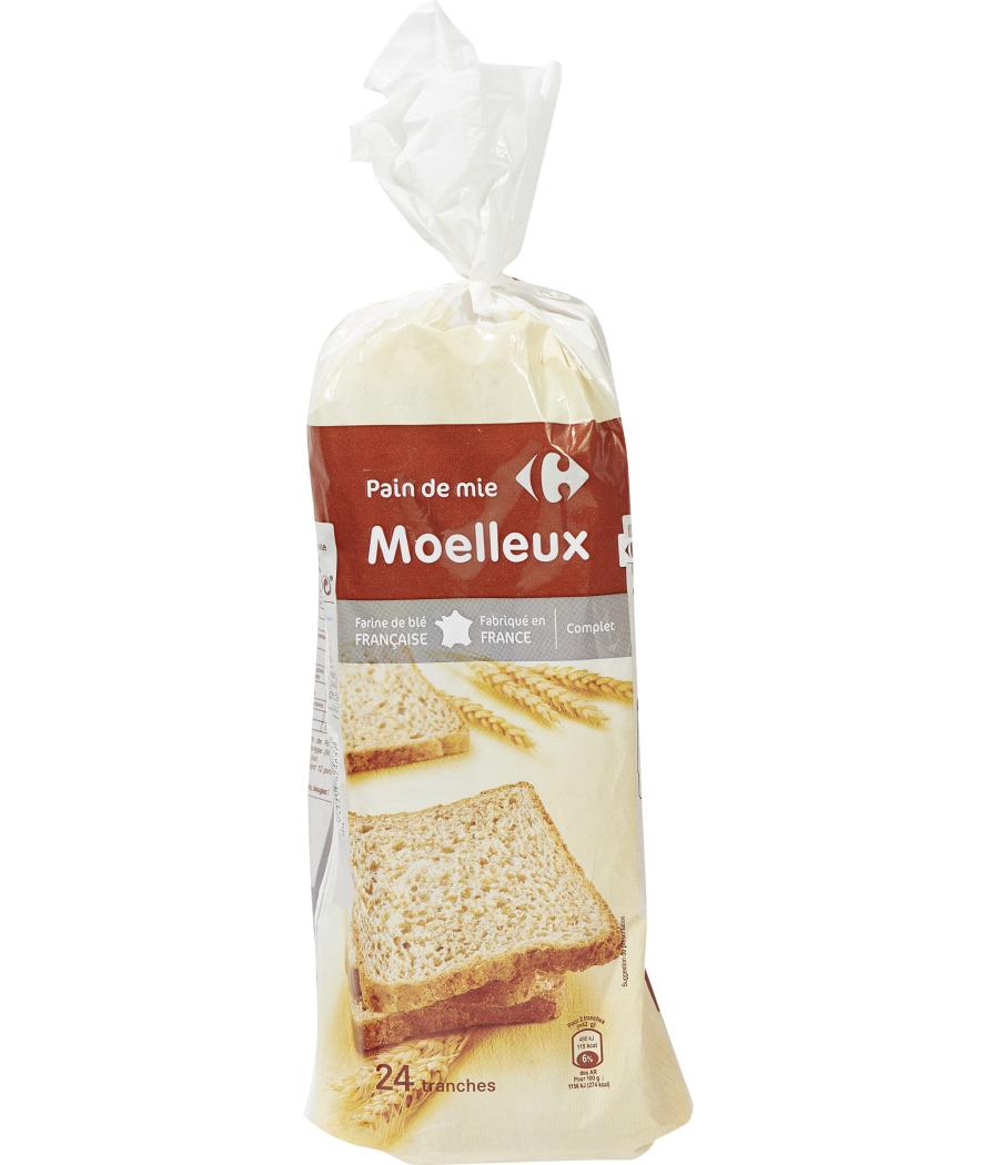 PAIN DE MIE MOELLEUX COMPLET 500G