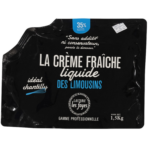 LA CREME FRAICHE LIQUIDE DES LIMOUSINS 1,5KG