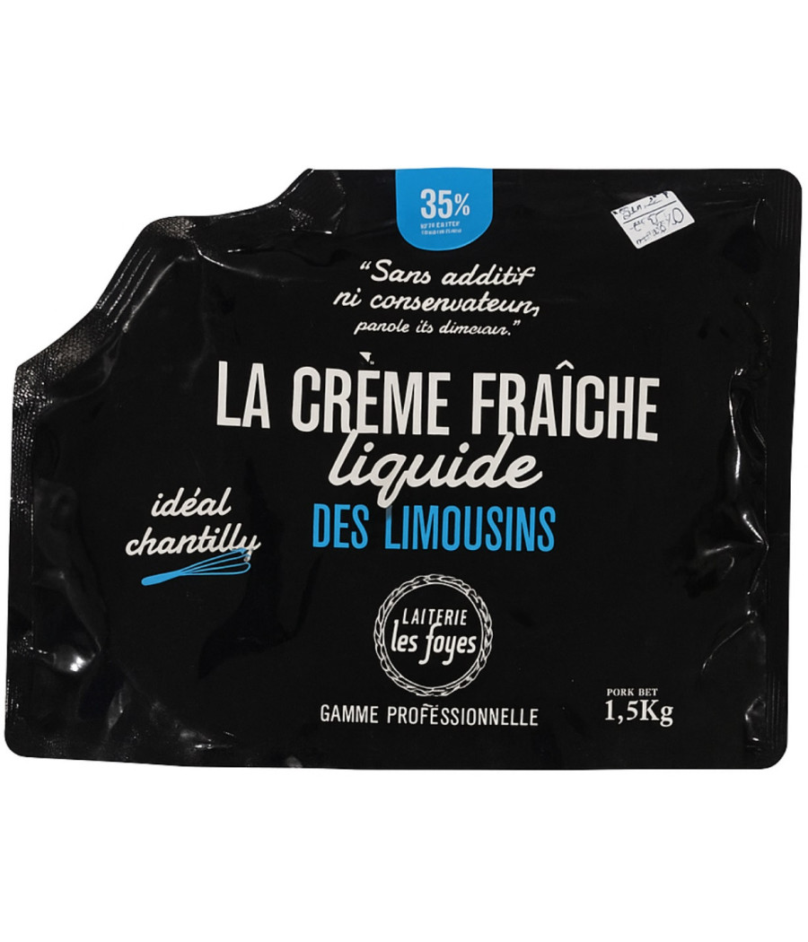LA CREME FRAICHE LIQUIDE DES LIMOUSINS 1,5KG