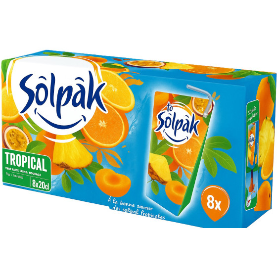 JUS TROPICAL SOLPAK 8X20CL