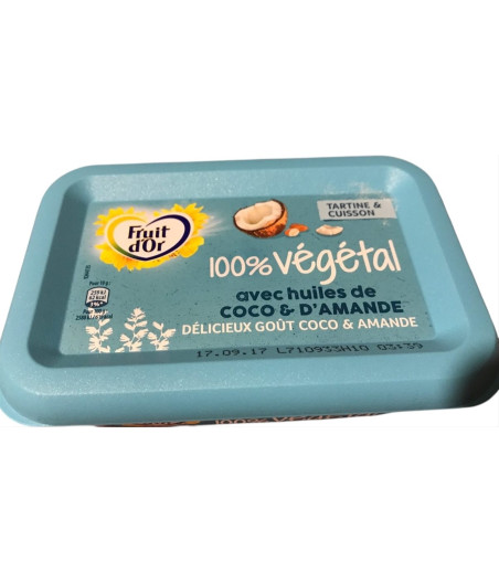 100% VEGETAL AVEC HUILES DE COCO & D'AMANDE 225G