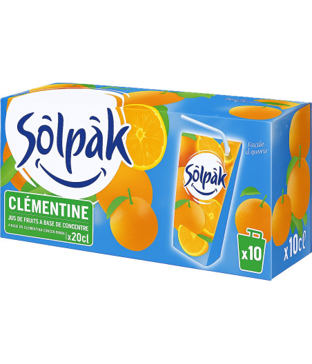 JUS D'ORANGE SOLPAK 10x20CL