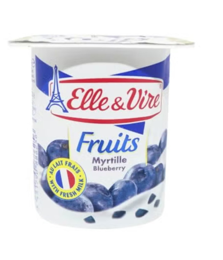 ELLE & VIRE DESSERTS LACTES MON GREC MYRTILLE 4 X 125G