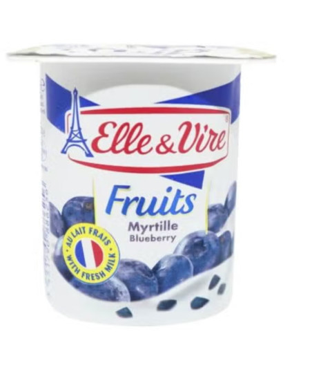 ELLE & VIRE DESSERTS LACTES MON GREC MYRTILLE 4 X 125G
