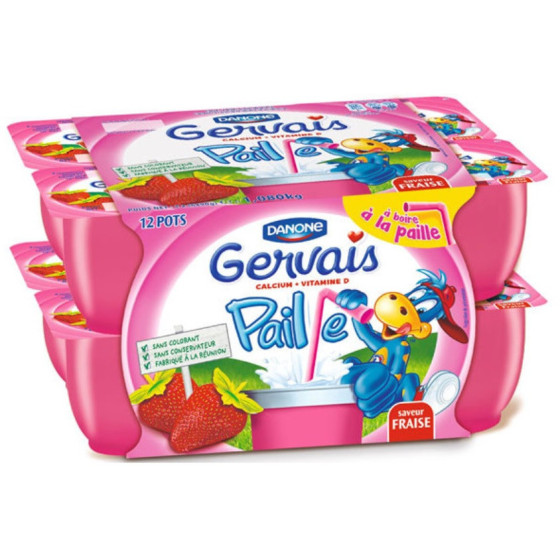 SAVEUR FRAISE GERVAIS PAILLE 1.080 KG