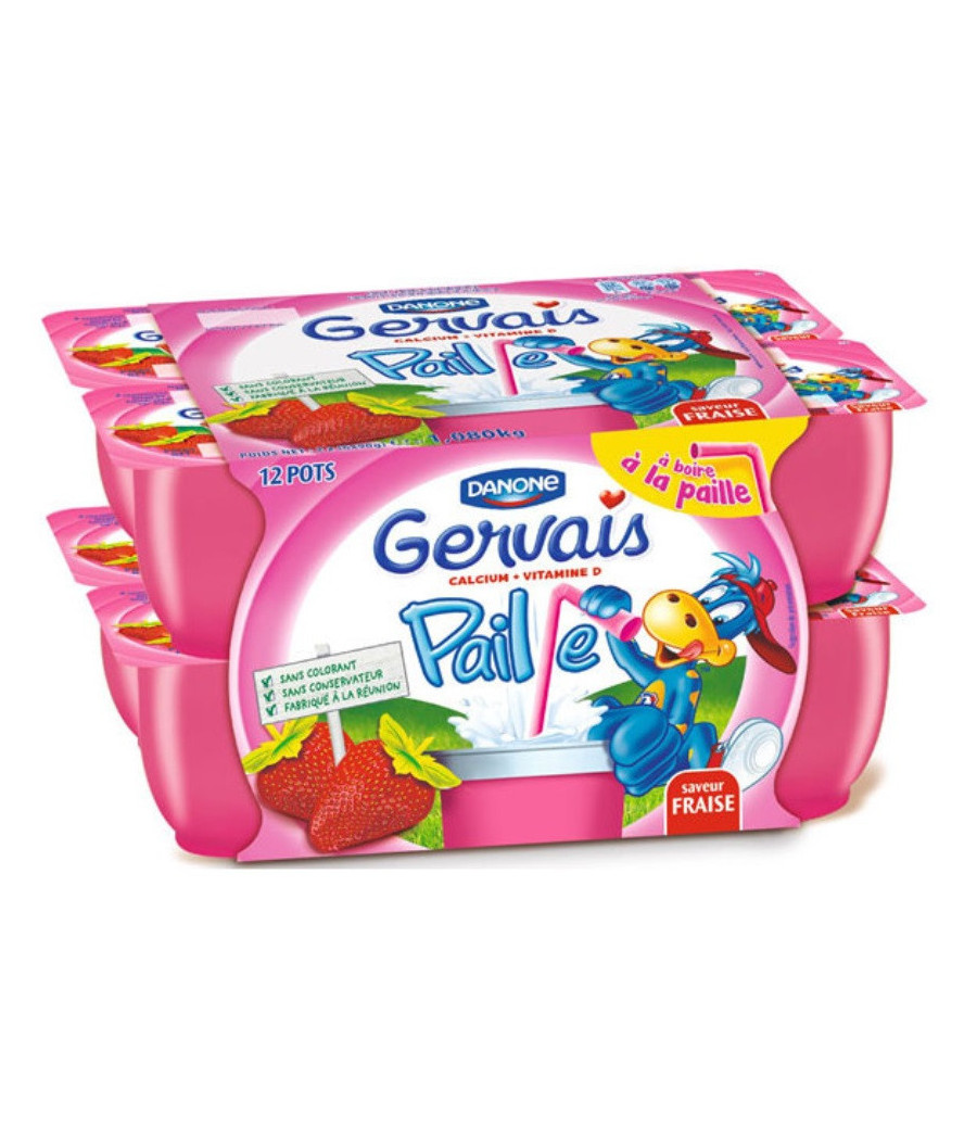 SAVEUR FRAISE GERVAIS PAILLE 1.080 KG