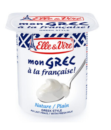 ELLE & VIRE DESSERTS LACTES MON GREC NATURE 4 X 125G