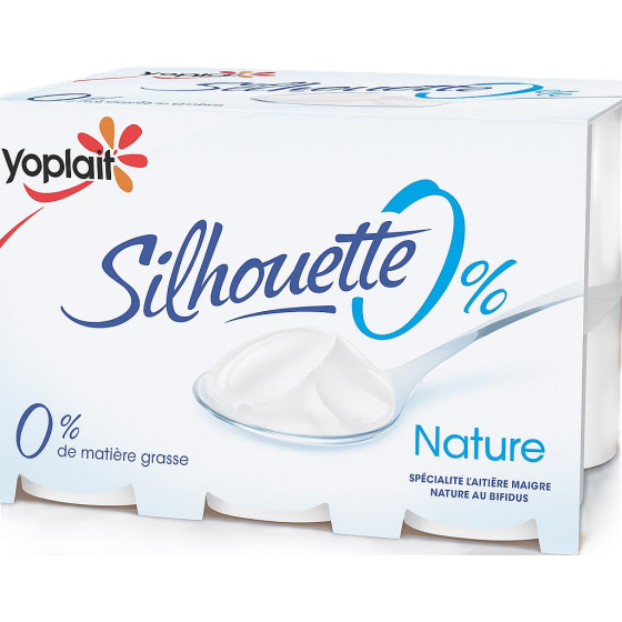 YAOURTS SILHOUETTE NATURE YOPLAIT 12X125G