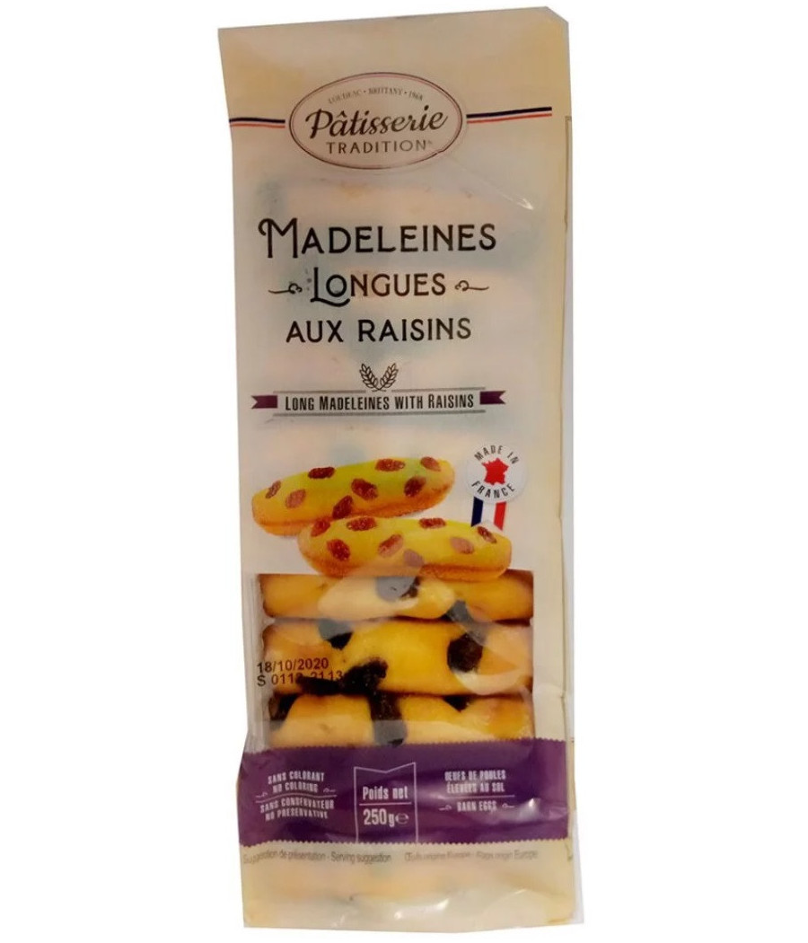 MADELEINES AUX RAISINS PATISSERIE TRADITION 250G