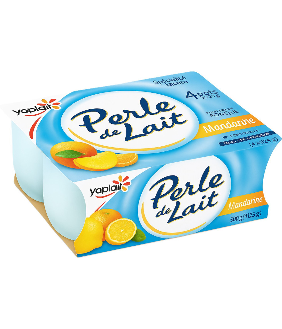 YAOURT PERLE DE LAIT CITRON & MANDARINE 125G