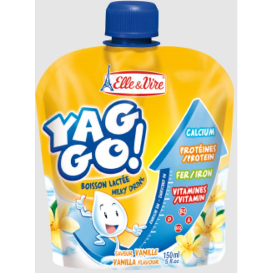 YAG GO UHT TREATED VANILLA  150 CL