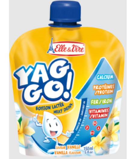 YAG GO UHT TREATED VANILLA  150 CL