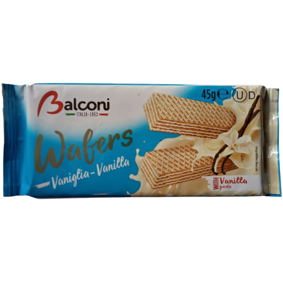 WAFERS VANILLA BALCONI 45G