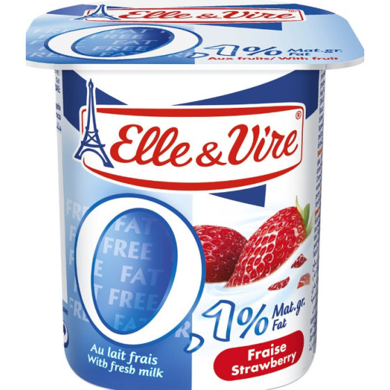 DESSERT LACTE AUX FRUITS 0,1% STERILISE UHT - FRAISE 4 X 125 G