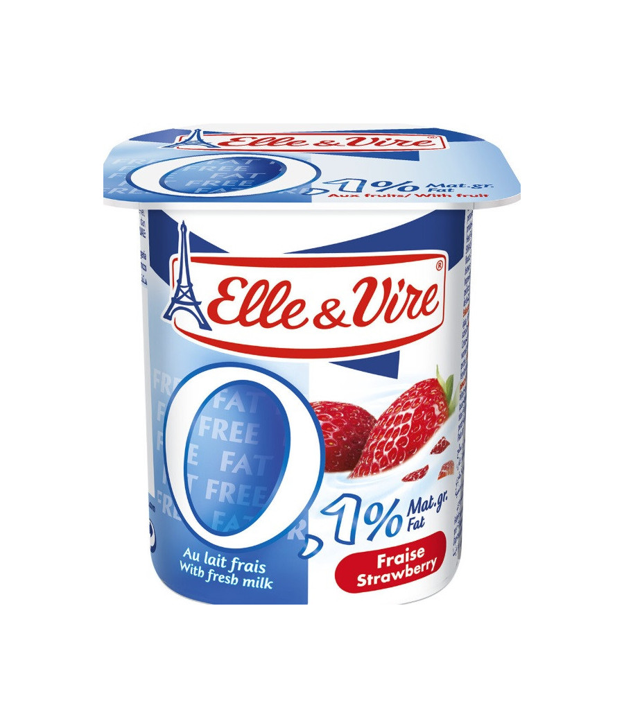 DESSERT LACTE AUX FRUITS 0,1% STERILISE UHT - FRAISE 4 X 125 G