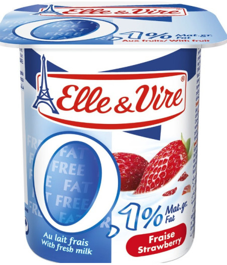 DESSERT LACTE AUX FRUITS 0,1% STERILISE UHT - FRAISE 4 X 125 G