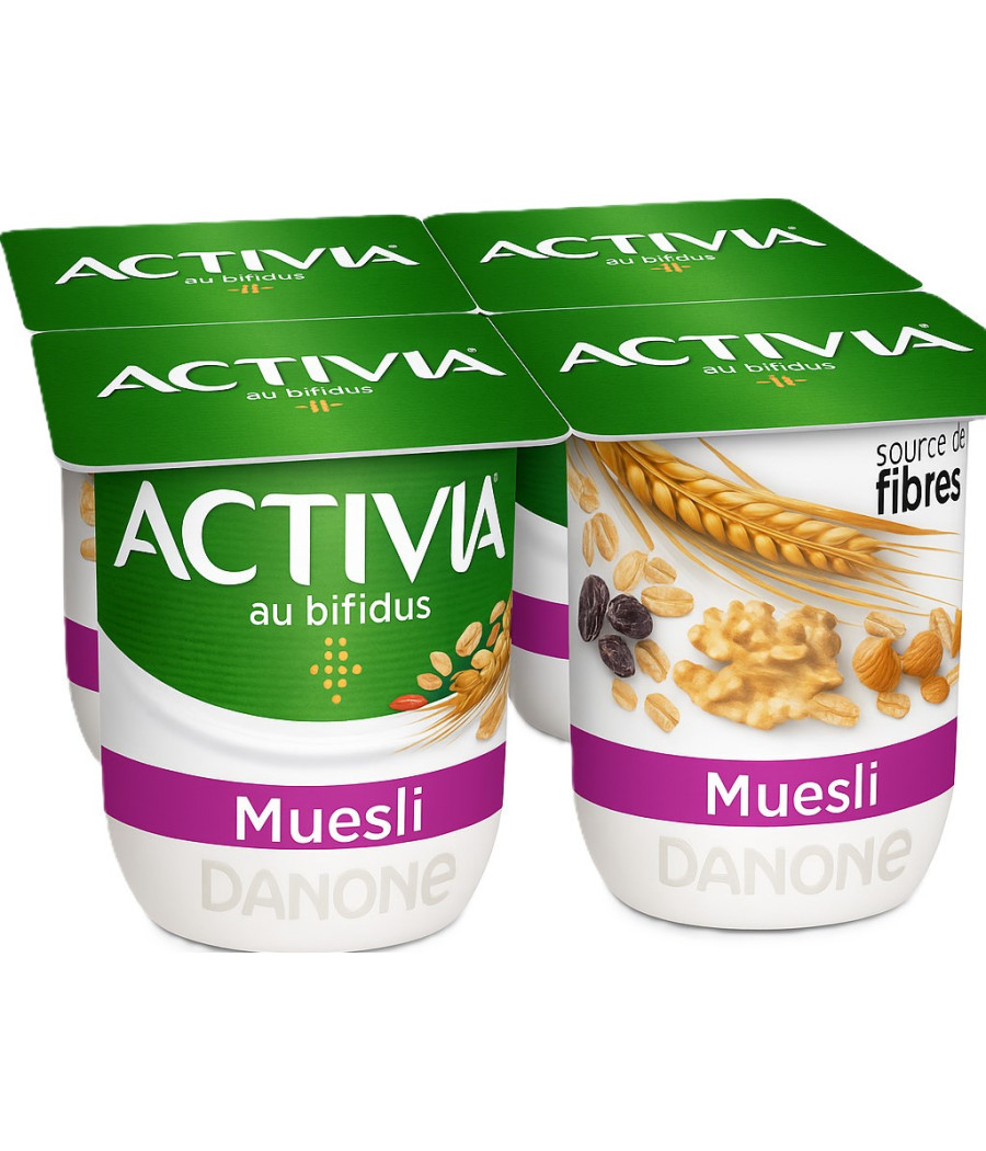 YAOURT AU BIFIDUS MUESLI ACTIVIA 125G