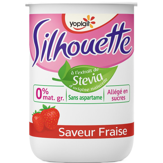 YAOURT SILHOUETTE SAVEUR FRAISE YOPLAIT 125G