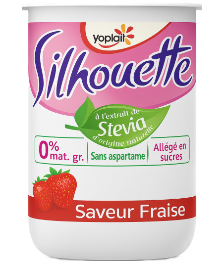 YAOURT SILHOUETTE SAVEUR FRAISE YOPLAIT 125G