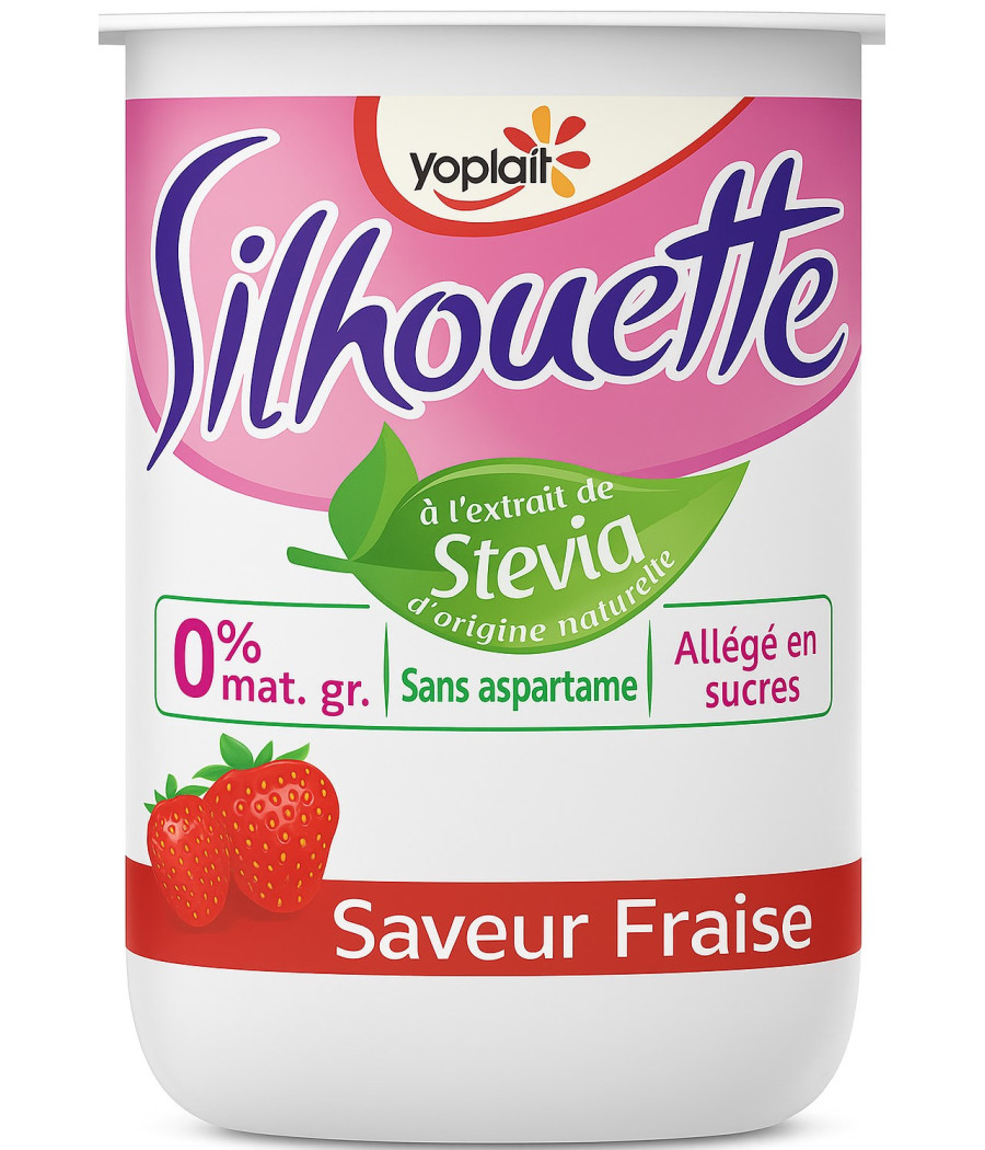 YAOURT SILHOUETTE SAVEUR FRAISE YOPLAIT 125G