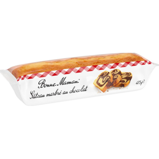 BONNE MAMAN GÂTEAU MARBRÉ AU CHOCOLAT 475G