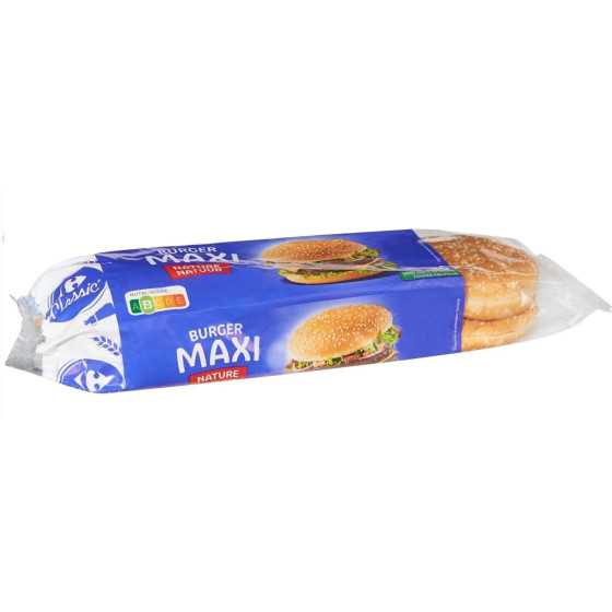 MAXI BURGER BUNS JACQUET 330G