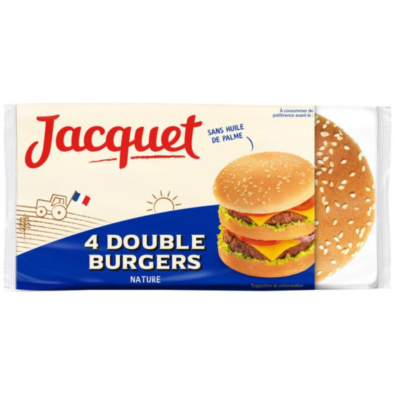 DOUBLE BURGER NATURE JACQUET 300G