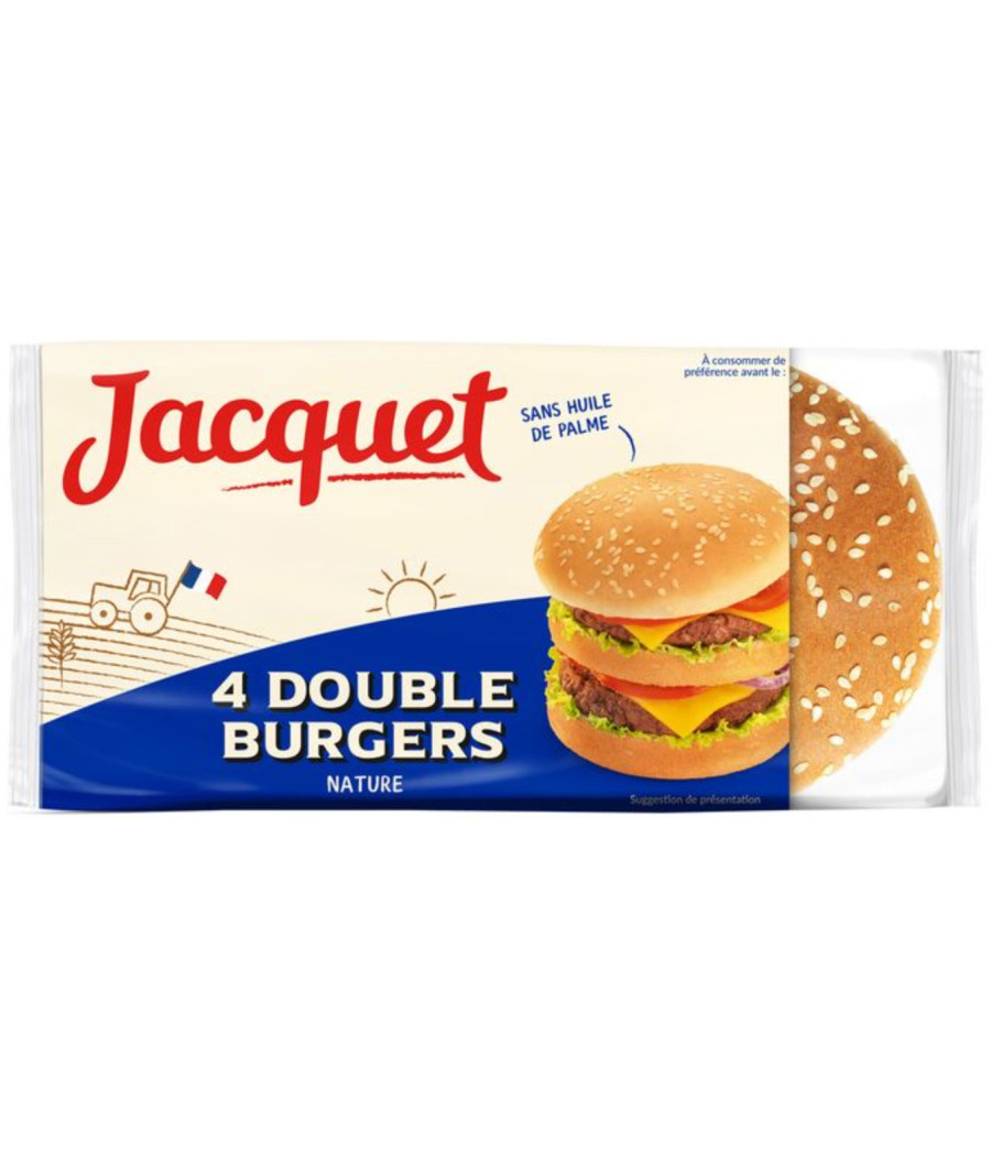 DOUBLE BURGER NATURE JACQUET 300G