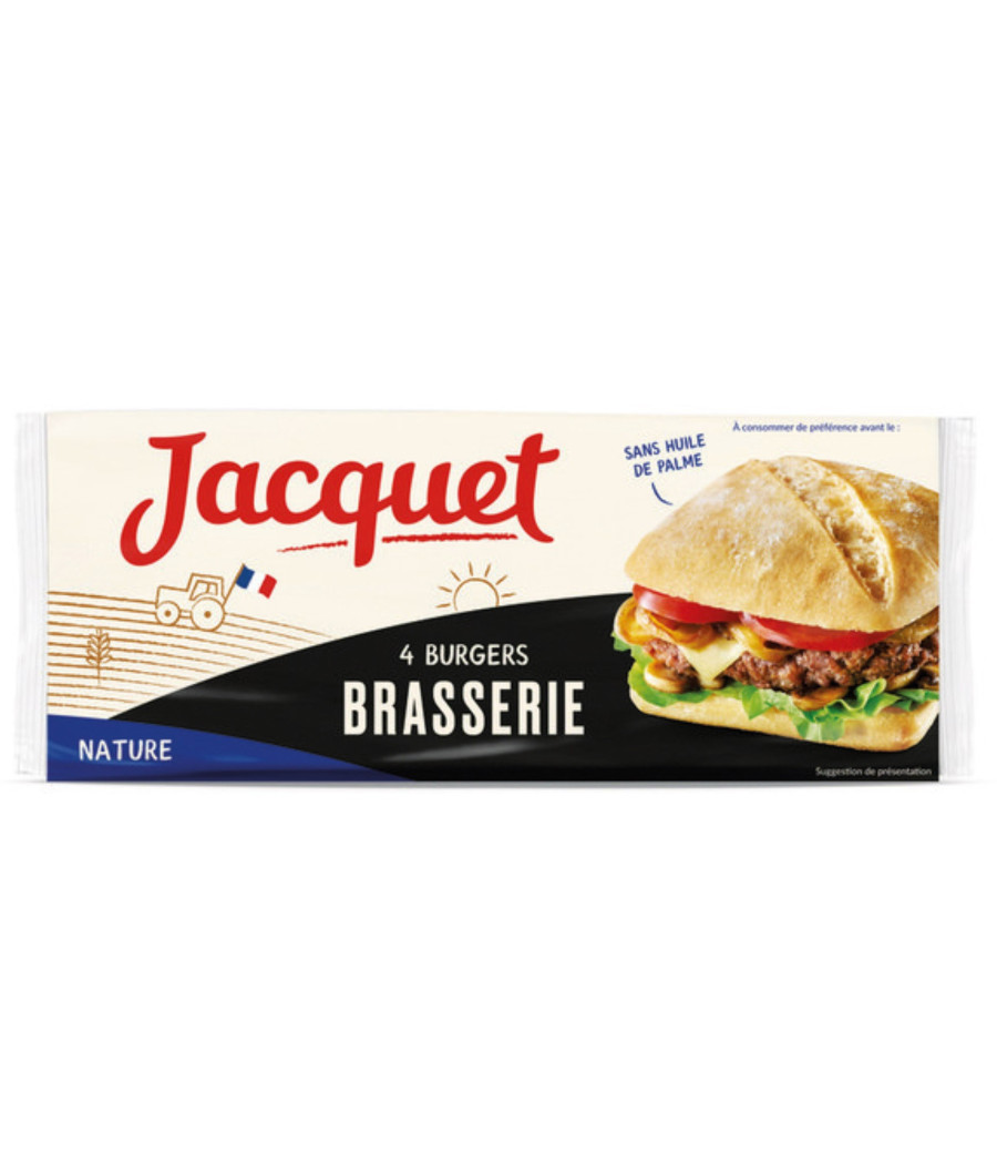 BRASSERIE BURGER A LA FARINE COMPLETE 280G