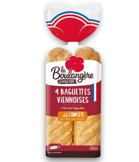 4 BAGUETTES VIENNOISESCOMPLETE  340 G