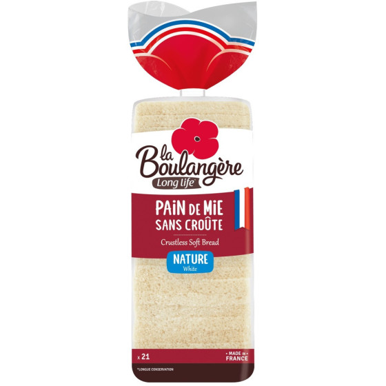 PAIN DE MIE SANS CROUTTE LA BOULANGERE 500G