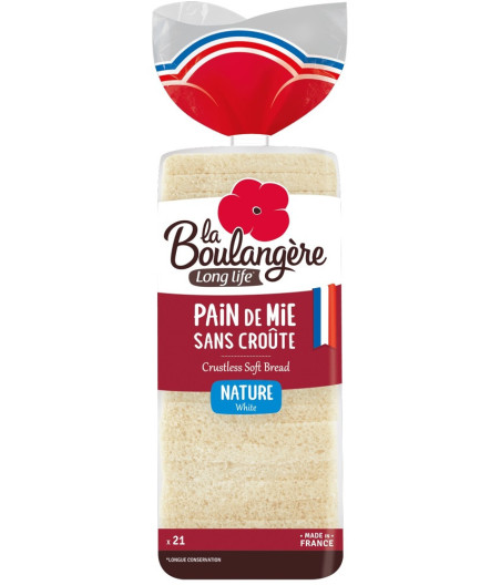 PAIN DE MIE SANS CROUTTE LA BOULANGERE 500G