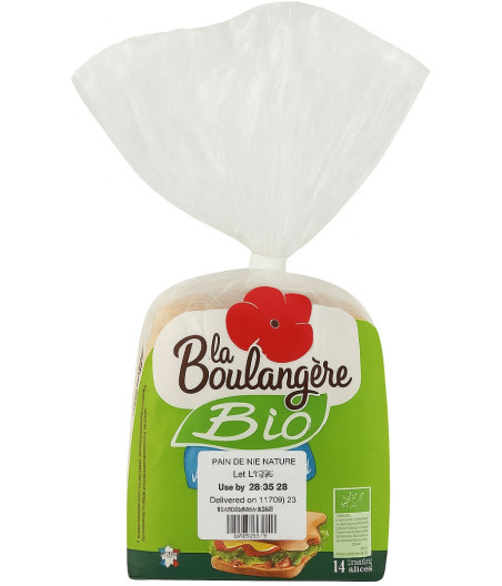 PAIN DE MIE NATURE BIO LA BOULANGERE 500G