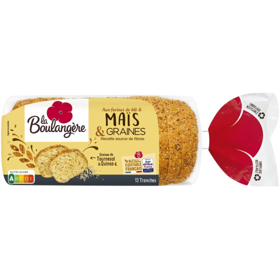 PAIN MAIS & GRAINES LA BOULANGERE 260G