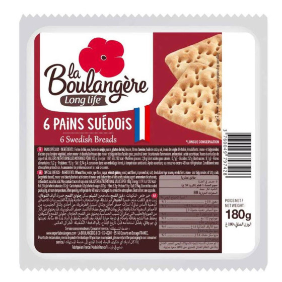 LA BOULANGÈRE 6 SWEDISH BREAD 180 G