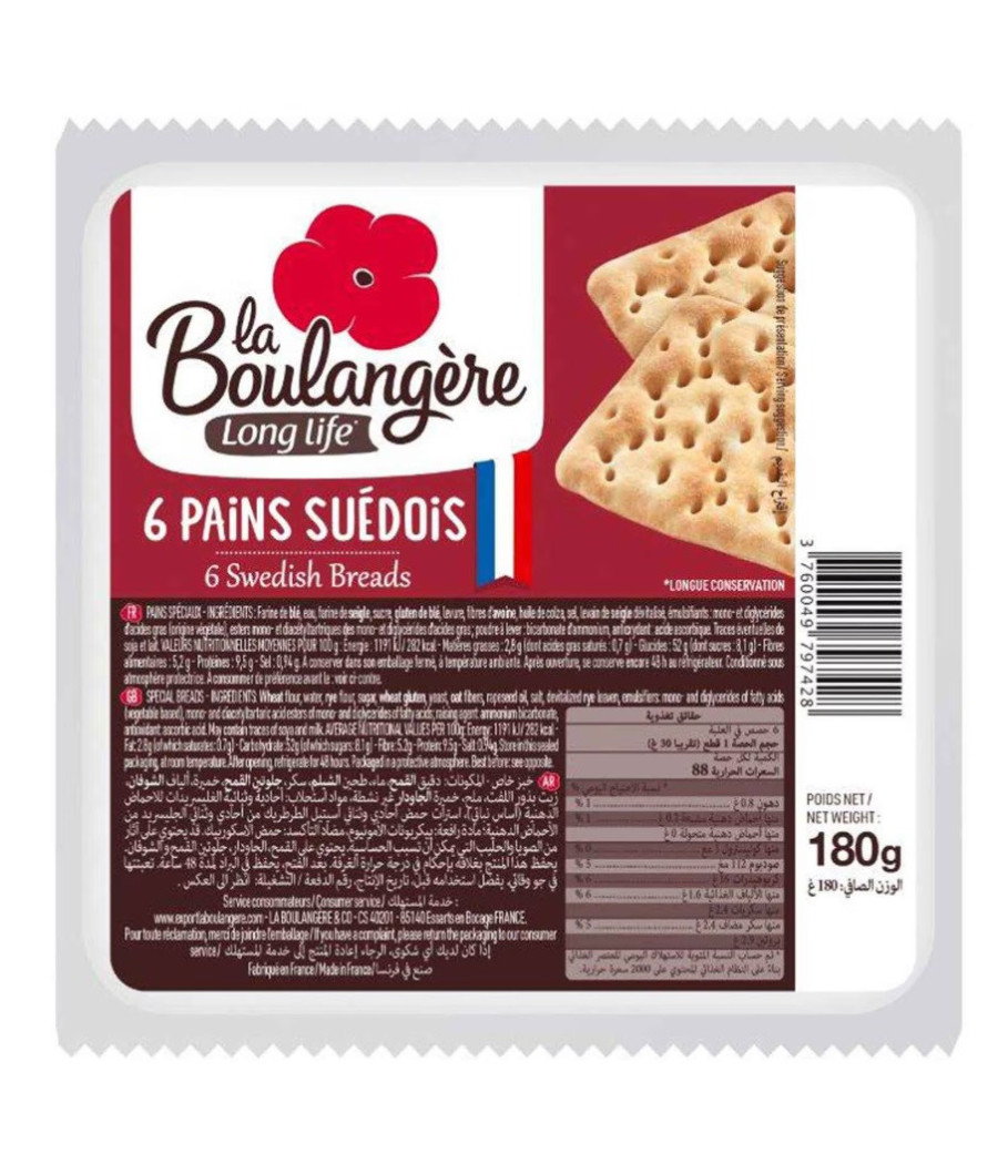 LA BOULANGÈRE 6 SWEDISH BREAD 180 G